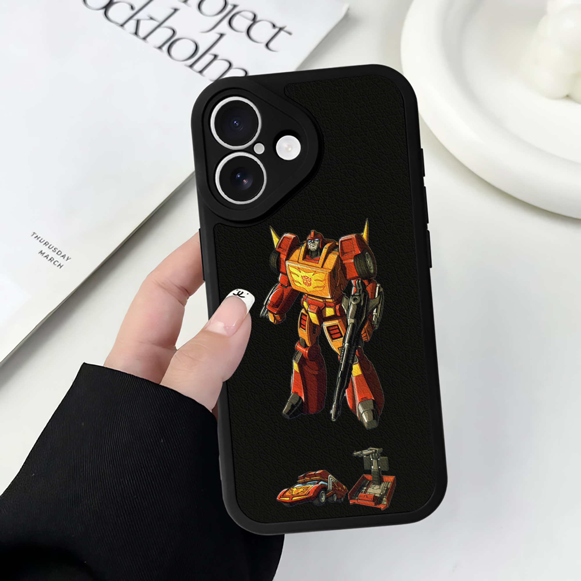 （画像用）  【iPhone 16シリーズ対応】シリコンスマホケース（レザー調） 材質：シリコン